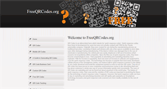 Desktop Screenshot of freeqrcodes.org