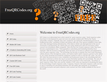 Tablet Screenshot of freeqrcodes.org